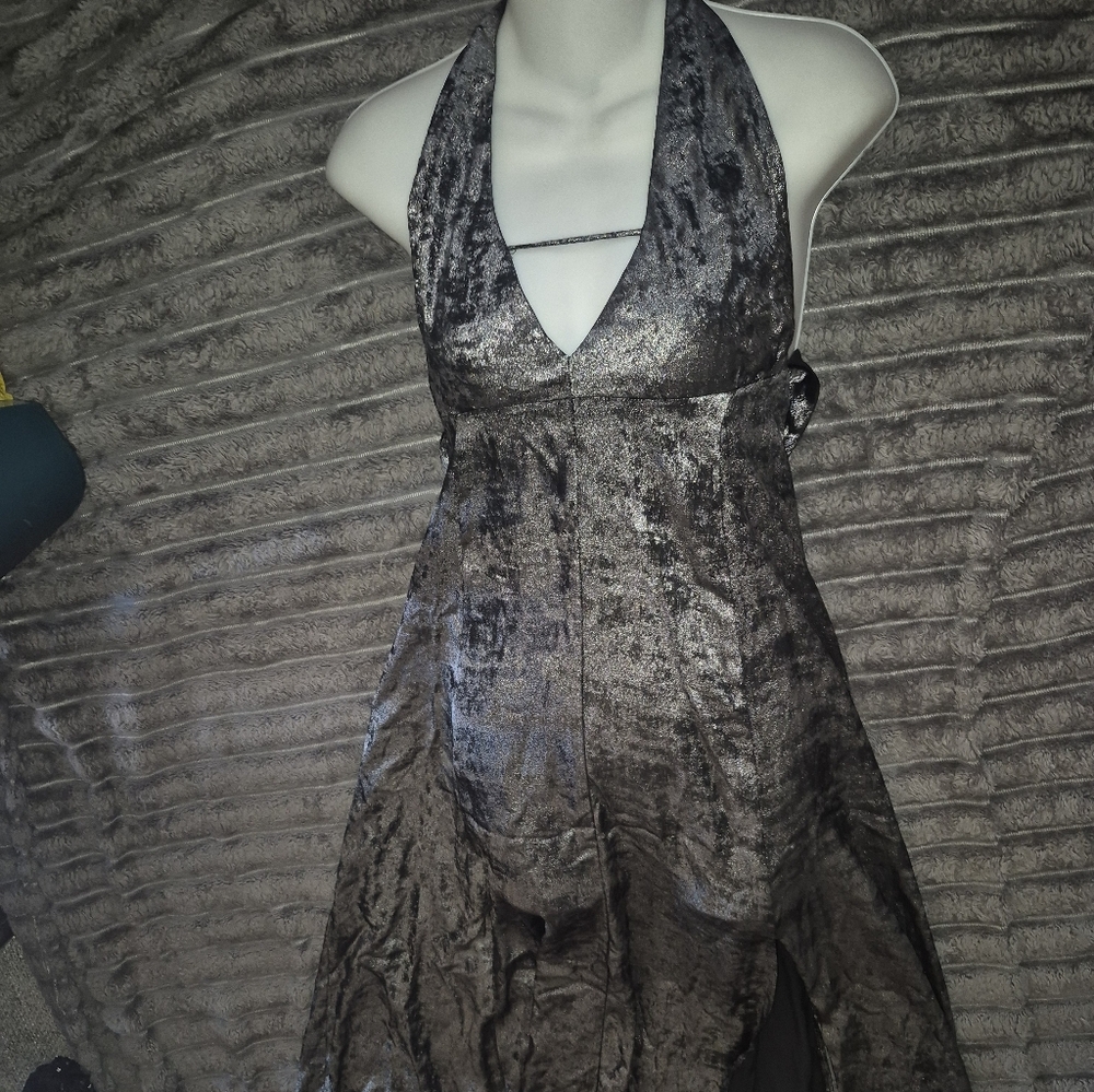 Elegant Black and Silver Dress